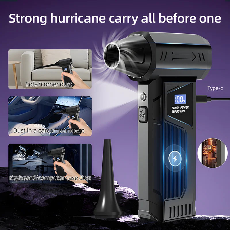 SUPER POWER TURBO FAN Running at 110000Rpm with 4 Adjustable Gears